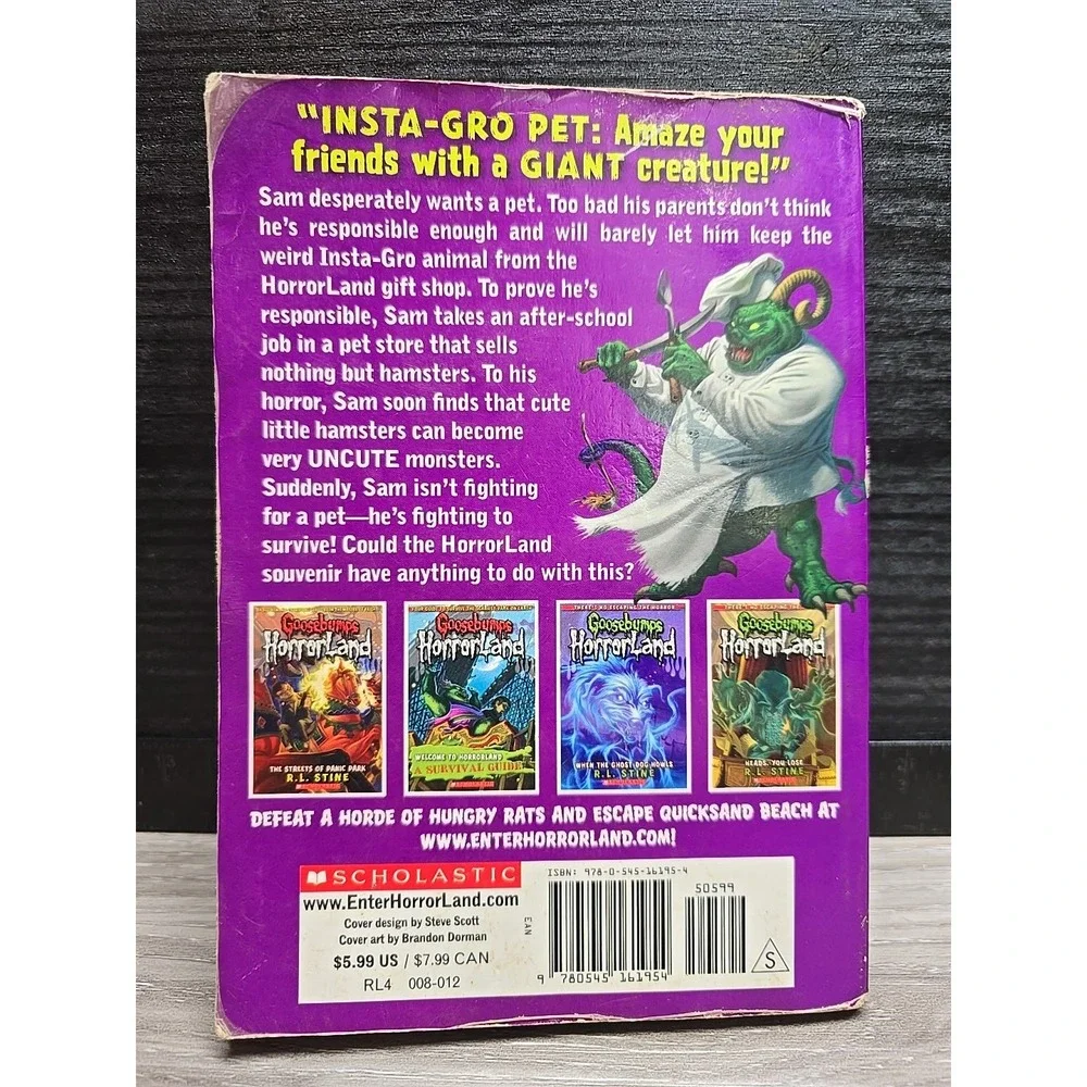 Little Shop of Hamsters (Goosebumps HorrorLand #14) by R. L. Stine (2010, Uk- a